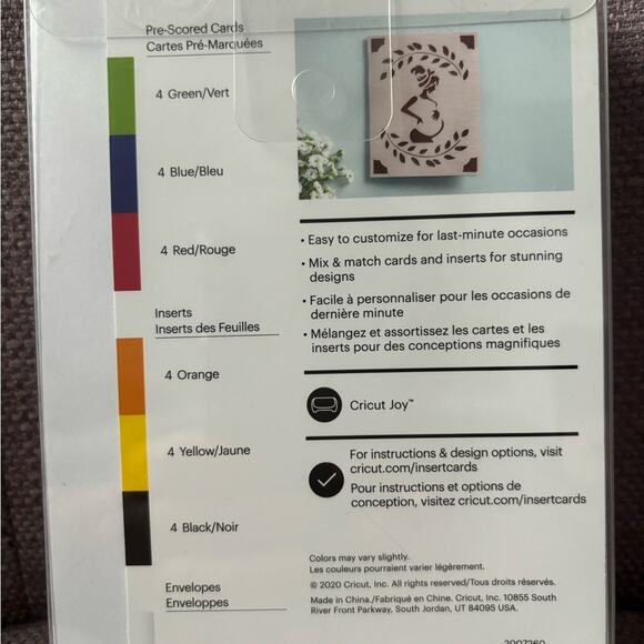 Cricut Joy - Fingerprint Sampler card inserts - Picture 2 of 2